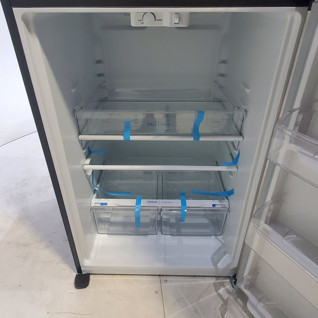 Pictures of Stainless Steel Frigidaire 20 cu. ft. Top Freezer Refrigerator with Icemaker - Scratch & Dent - Moderate - Neu Appliance Outlet - Discount Appliance Outlet in Austin, Tx