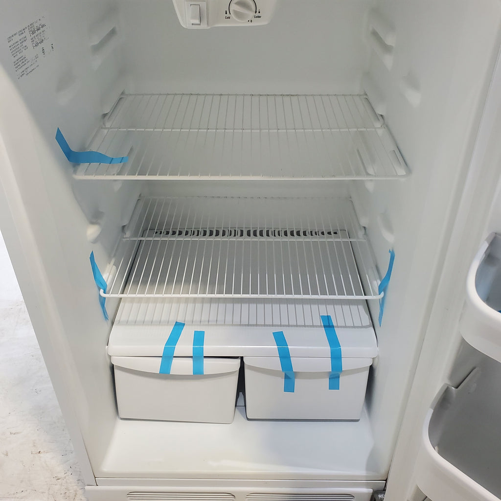 Pictures of White Frigidaire 16.5 cu. ft. Top Freezer Refrigerator with Reversible Doors - Certified Refurbished - Neu Appliance Outlet - Discount Appliance Outlet in Austin, Tx