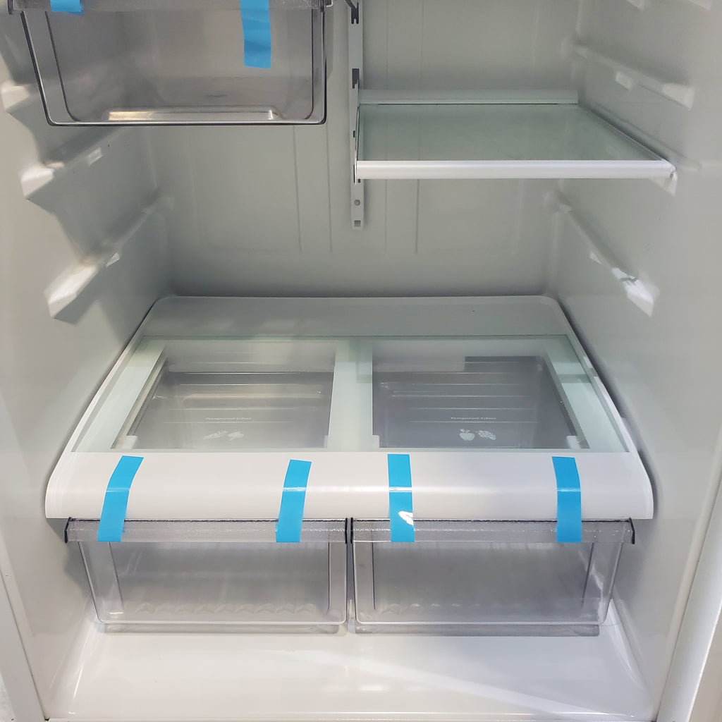 Pictures of White GE 18.2 cu. ft. Top Freezer Refrigerator with Reversible Hinges - Certified Refurbished - Neu Appliance Outlet - Discount Appliance Outlet in Austin, Tx