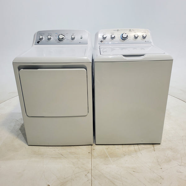 ENERGY STAR GE  4.4 cu. ft. Top Load Washing Machine with Infusor Wash System and 7.2 cu. ft. Electric Dryer with HE Sensor Dry - Certified Refurbished