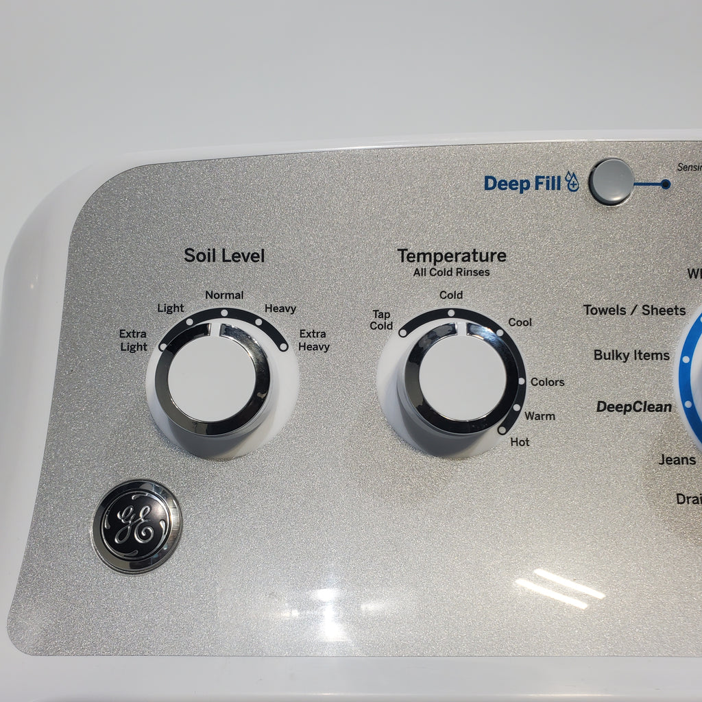 Pictures of ENERGY STAR GE  4.4 cu. ft. Top Load Washing Machine with Infusor Wash System and 7.2 cu. ft. Electric Dryer with HE Sensor Dry - Certified Refurbished - Neu Appliance Outlet - Discount Appliance Outlet in Austin, Tx