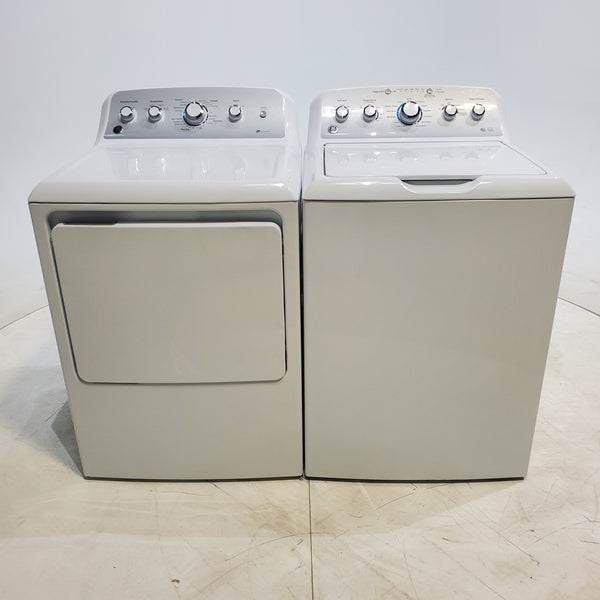 ENERGY STAR GE. 4.6 cu ft Top Load Washer with Deep Fill and GE 7.2 cu ft Electric Dryer with HE Sensor - Certified Refurbished