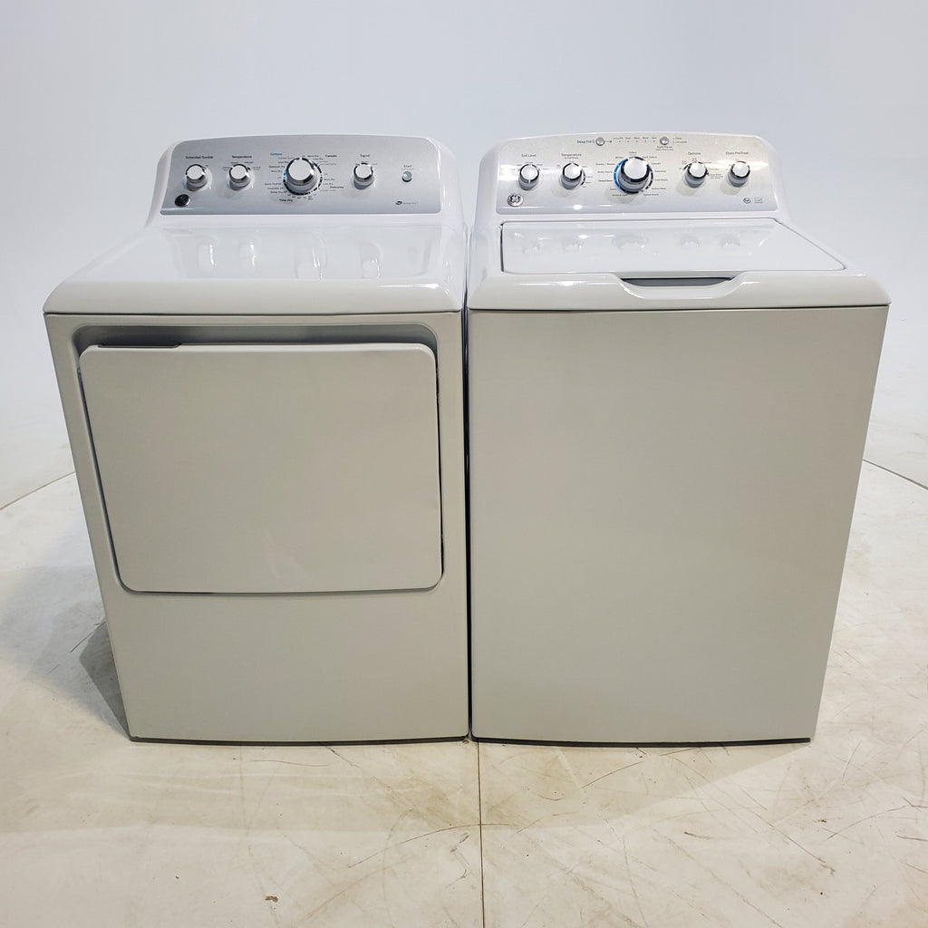 Pictures of ENERGY STAR GE. 4.6 cu ft Top Load Washer with Deep Fill and GE 7.2 cu ft Electric Dryer with HE Sensor - Certified Refurbished - Neu Appliance Outlet - Discount Appliance Outlet in Austin, Tx