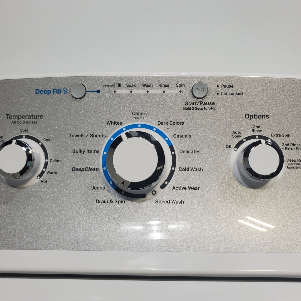 Pictures of ENERGY STAR GE. 4.6 cu ft Top Load Washer with Deep Fill and GE 7.2 cu ft Electric Dryer with HE Sensor - Certified Refurbished - Neu Appliance Outlet - Discount Appliance Outlet in Austin, Tx