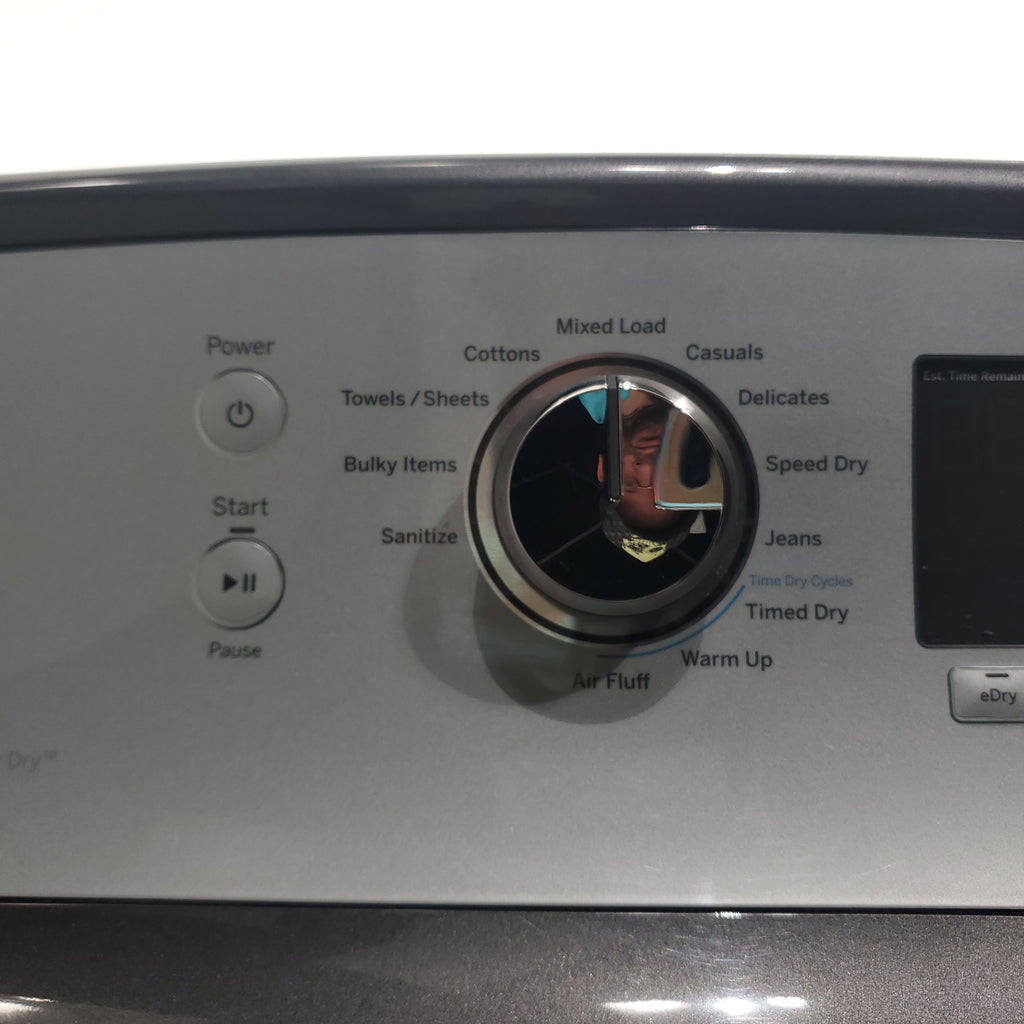 Pictures of Diamond Gray ENERGY STAR GE 7.4 cu. ft. Electric Dryer with HE Sensor Dry Technology - Certified Refurbished - Neu Appliance Outlet - Discount Appliance Outlet in Austin, Tx