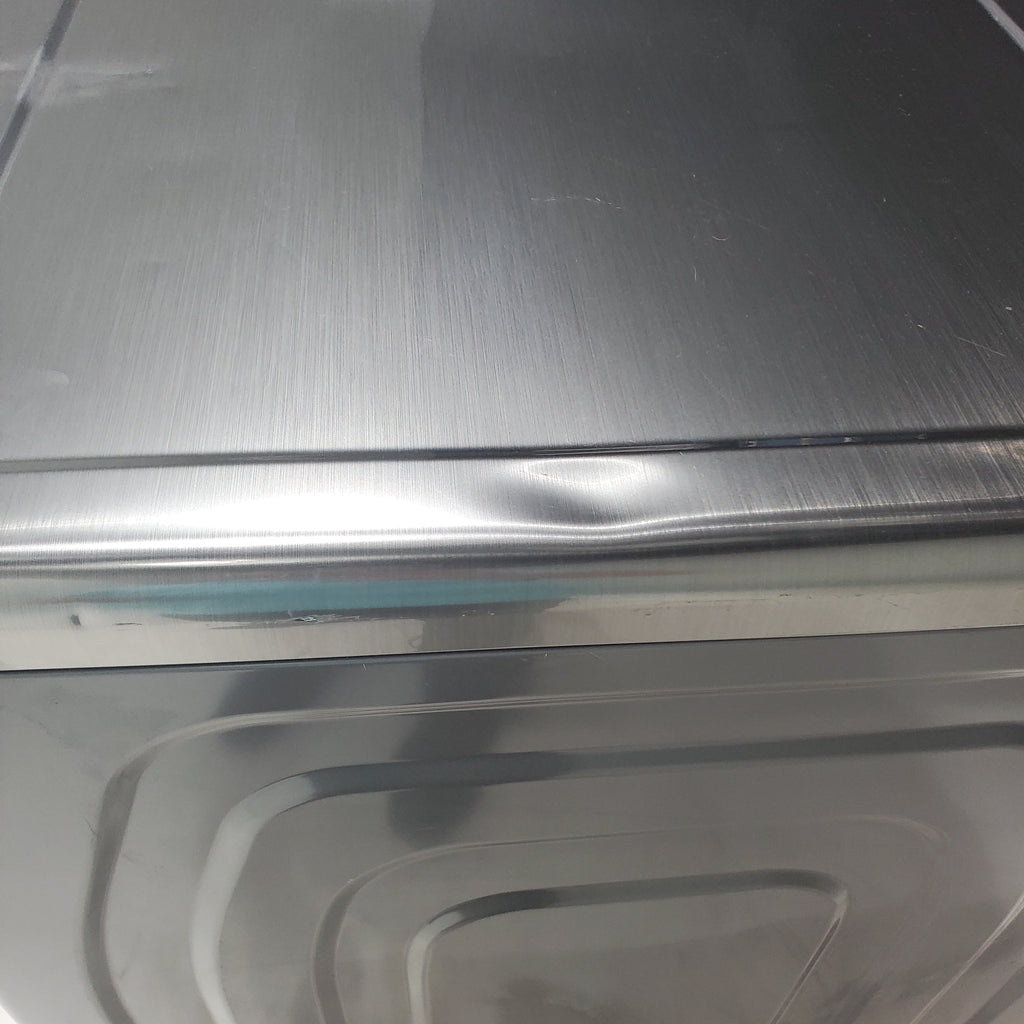 Pictures of Platinum Samsung 7.5 cu. ft. Front Load Electric Dryer with Steam- Scratch & Dent - Moderate - Neu Appliance Outlet - Discount Appliance Outlet in Austin, Tx