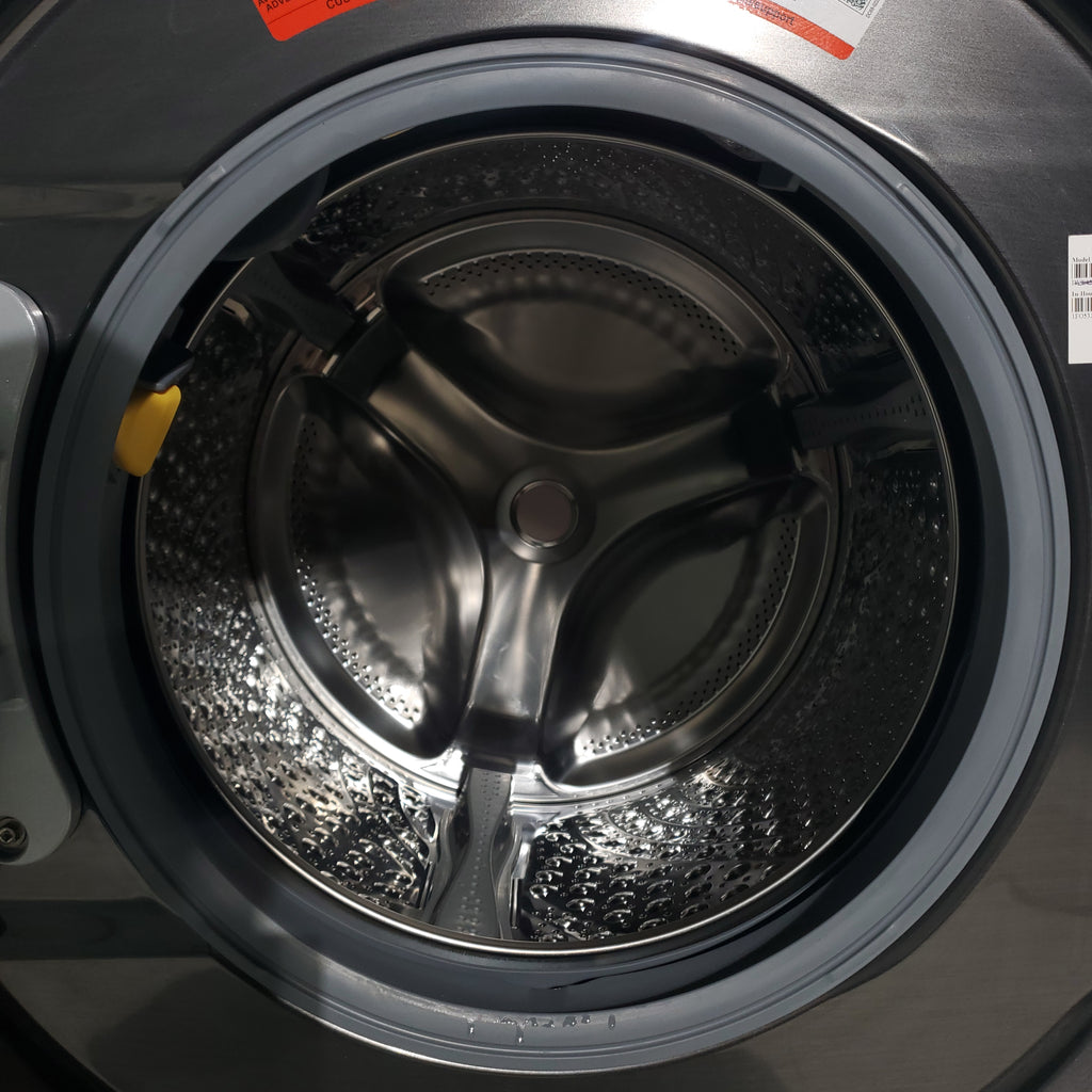 Pictures of Brushed Black ENERGY STAR Samsung FlexWash 6.0 cu. ft. Frontload Washing Machine with Dual Washers - Scratch & Dent - Minor - Neu Appliance Outlet - Discount Appliance Outlet in Austin, Tx