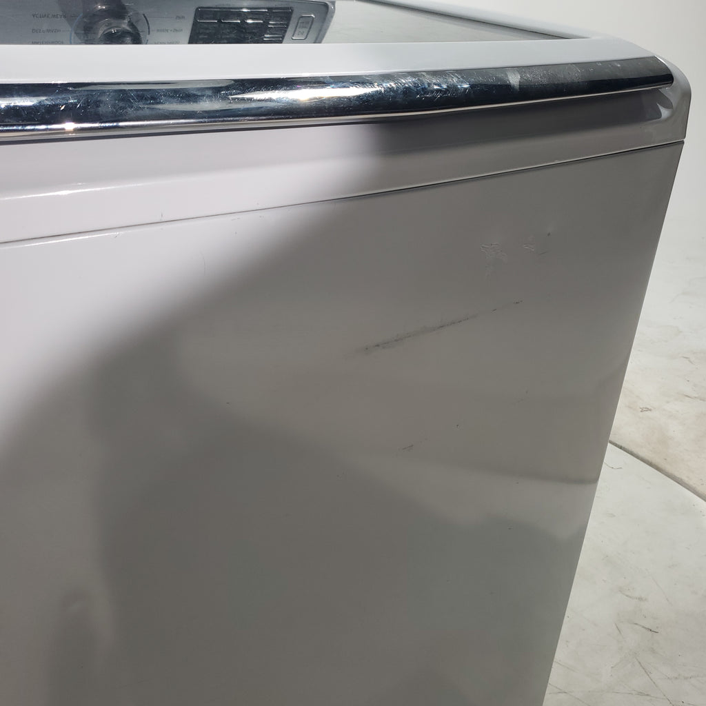 Pictures of ENERGY STAR Samsung 5.0 cu. ft. Top Load Washer with Smart Care and 7.4 cu. ft. Electric Dryer with Steam - Certified Refurbished - Neu Appliance Outlet - Discount Appliance Outlet in Austin, Tx