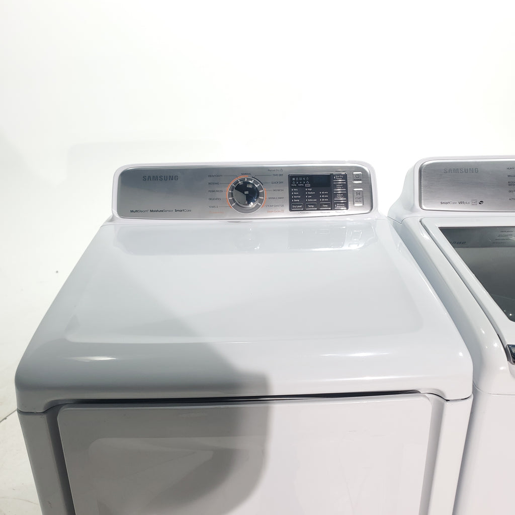 Pictures of ENERGY STAR Samsung 5.0 cu. ft. Top Load Washer with Smart Care and 7.4 cu. ft. Electric Dryer with Steam - Certified Refurbished - Neu Appliance Outlet - Discount Appliance Outlet in Austin, Tx