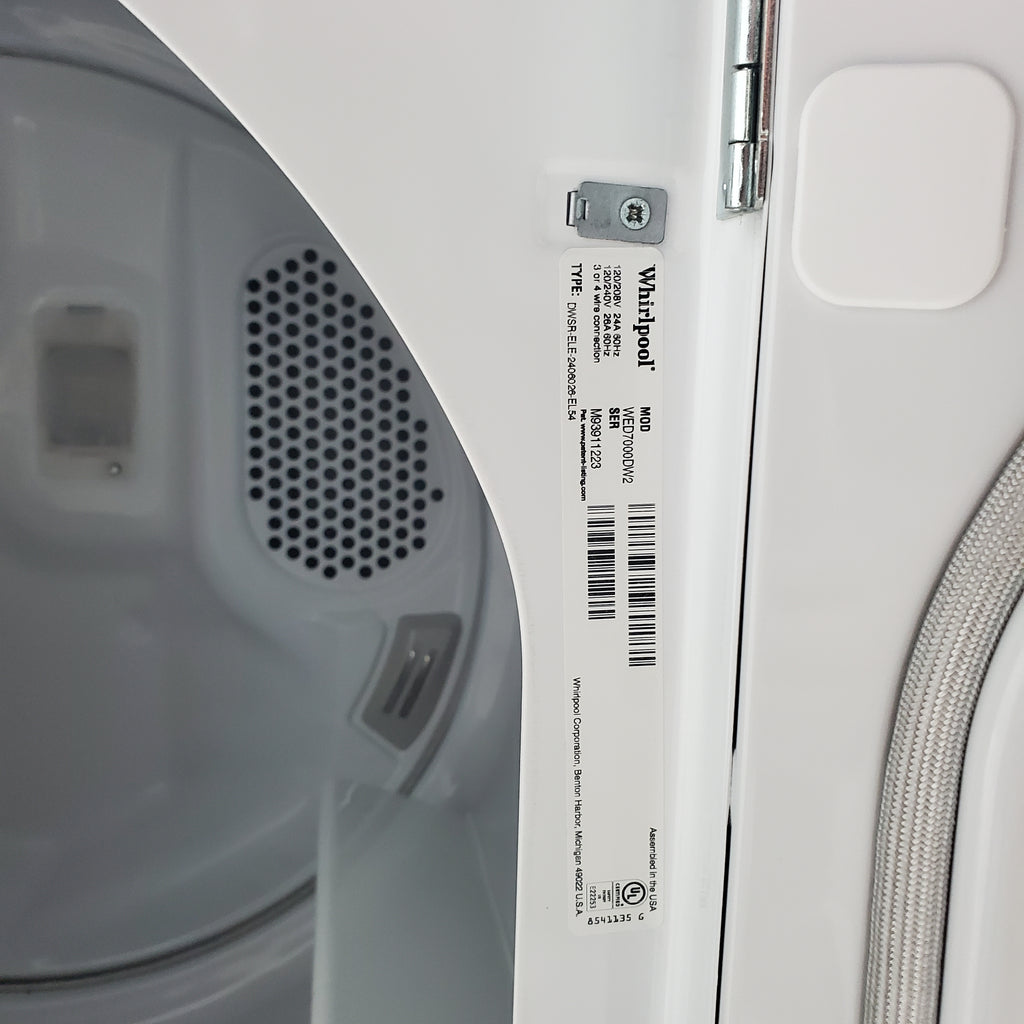 Pictures of Whirlpool HE Top Load ENERGY STAR 4.8 cu ft Capacity Washing Machine with Adaptive Wash Technology and Whirlpool 7 cu ft Electric Dryer with AccuDry Sensor Drying System - Certified Refurbished - Neu Appliance Outlet - Discount Appliance Outlet in Austin, Tx