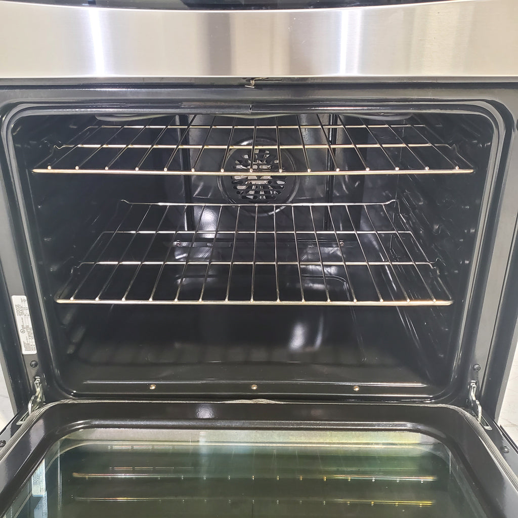 Pictures of Stainless Steel GE Profile 6.6 cu. ft. 5 Heating Element Freestanding Electric Range with Double Oven - Certified Refurbished - Neu Appliance Outlet - Discount Appliance Outlet in Austin, Tx