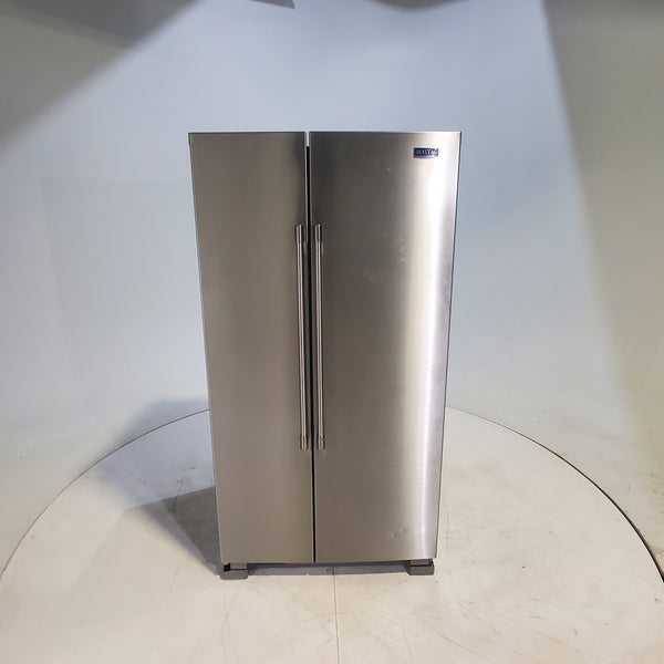 Fingerprint Resistant Stainless Steel Maytag 24.9 cu. ft. Side by Side Refrigerator with Non-Dispense Layout - Certified Refurbished