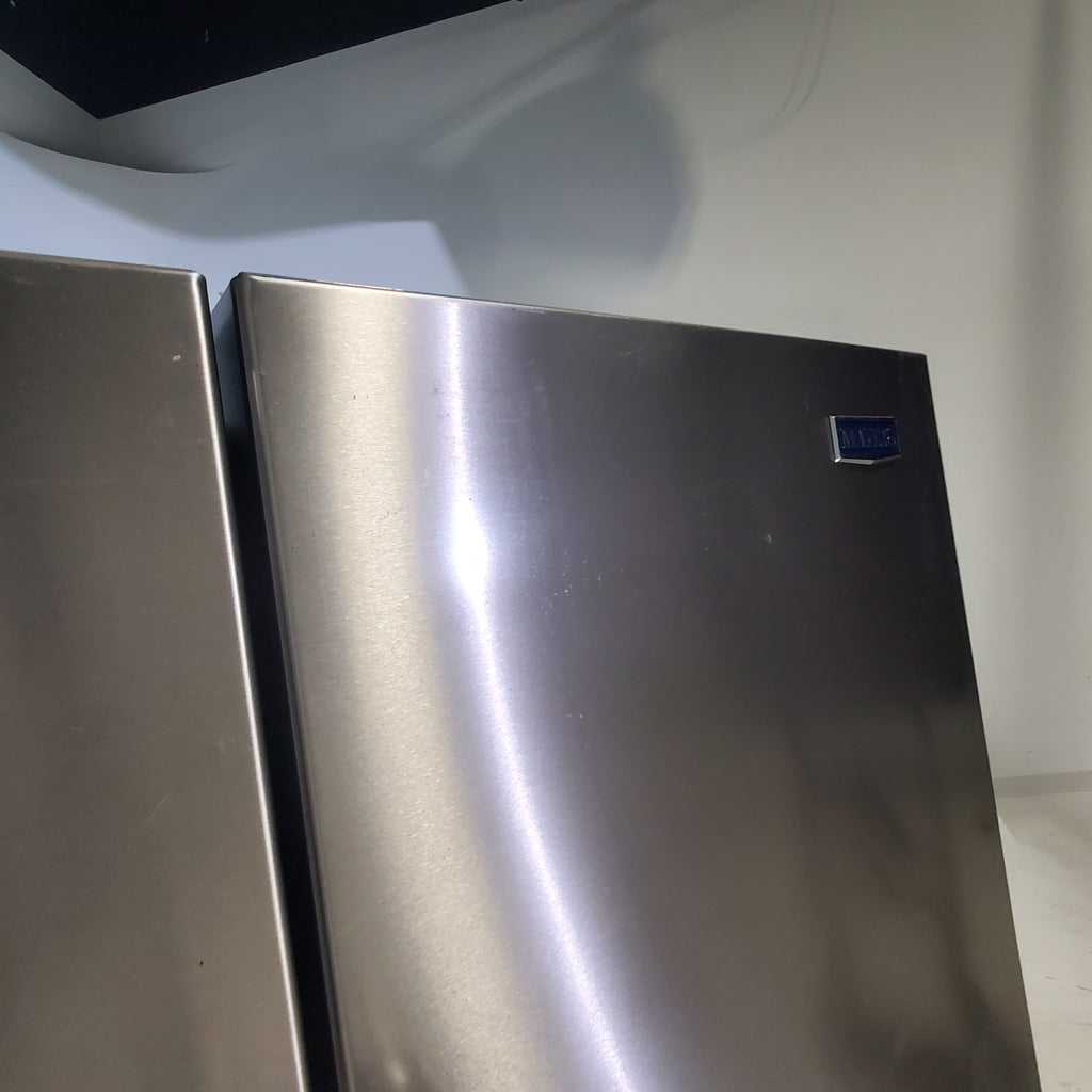 Pictures of Fingerprint Resistant Stainless Steel Maytag 24.9 cu. ft. Side by Side Refrigerator with Non-Dispense Layout - Certified Refurbished - Neu Appliance Outlet - Discount Appliance Outlet in Austin, Tx