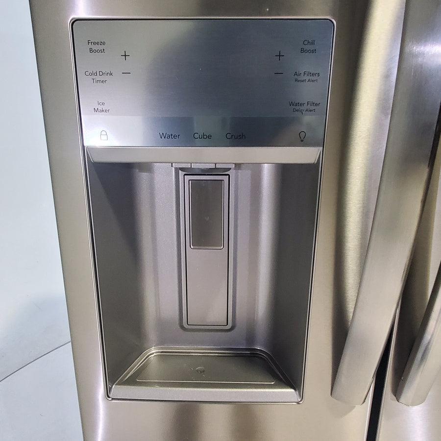 Counter-Depth Smudge-Proof Stainless Steel ENERGY STAR Frigidaire Gallery 21.5 cu. ft 4 Door French Door Refrigerator with OpenAccess Door - Scratch & Dent - Moderate