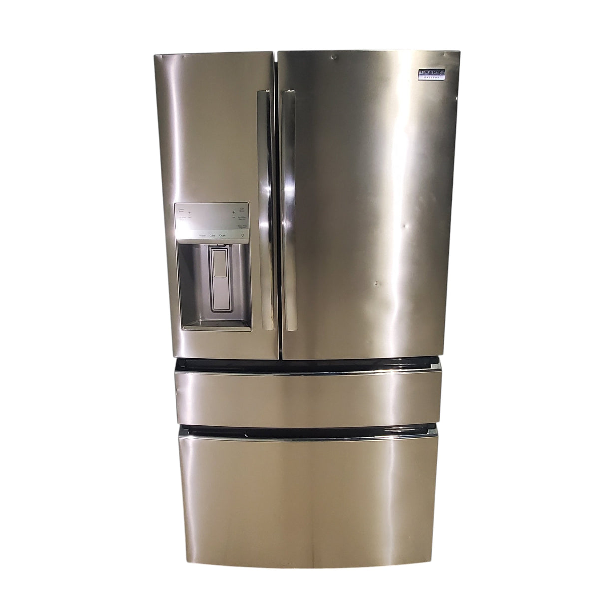Counter-Depth Smudge-Proof Stainless Steel ENERGY STAR Frigidaire Gallery 21.5 cu. ft 4 Door French Door Refrigerator with OpenAccess Door - Scratch & Dent - Moderate