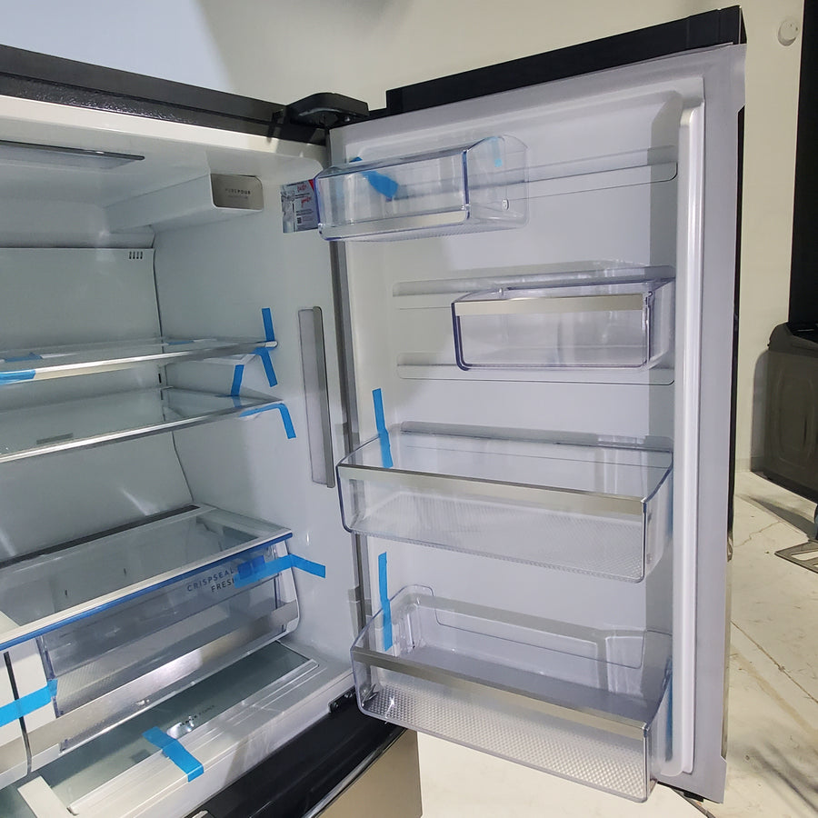 Counter-Depth Smudge-Proof Stainless Steel ENERGY STAR Frigidaire Gallery 21.5 cu. ft 4 Door French Door Refrigerator with OpenAccess Door - Scratch & Dent - Moderate