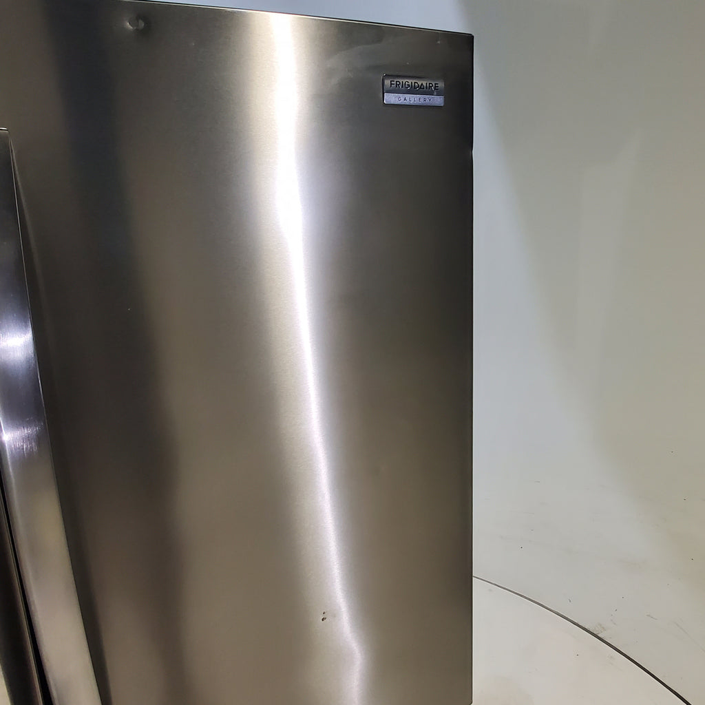 Pictures of Counter-Depth Smudge-Proof Stainless Steel ENERGY STAR Frigidaire Gallery 21.5 cu. ft 4 Door French Door Refrigerator with OpenAccess Door - Scratch & Dent - Moderate - Neu Appliance Outlet - Discount Appliance Outlet in Austin, Tx