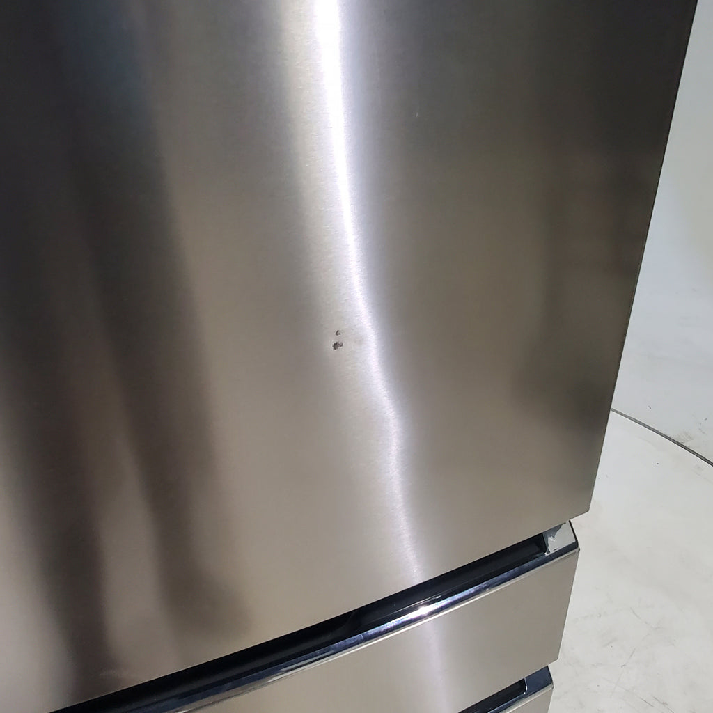 Pictures of Counter-Depth Smudge-Proof Stainless Steel ENERGY STAR Frigidaire Gallery 21.5 cu. ft 4 Door French Door Refrigerator with OpenAccess Door - Scratch & Dent - Moderate - Neu Appliance Outlet - Discount Appliance Outlet in Austin, Tx