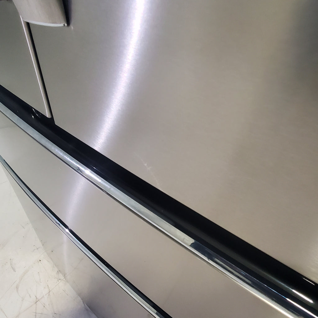 Pictures of Counter-Depth Smudge-Proof Stainless Steel ENERGY STAR Frigidaire Gallery 21.5 cu. ft 4 Door French Door Refrigerator with OpenAccess Door - Scratch & Dent - Moderate - Neu Appliance Outlet - Discount Appliance Outlet in Austin, Tx