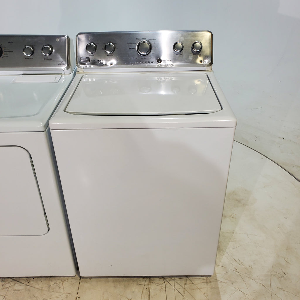 Pictures of *Manager Special* Maytag ENERGY STAR 3.8 cu ft Top-Load Washing Machine with Self-Clean Feature and 7.0 cu. ft. Electric Dryer with IntelliDry Sensor - Certified Refurbished - Neu Appliance Outlet - Discount Appliance Outlet in Austin, Tx