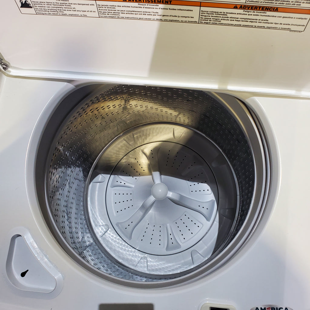 Pictures of *Manager Special* Maytag ENERGY STAR 3.8 cu ft Top-Load Washing Machine with Self-Clean Feature and 7.0 cu. ft. Electric Dryer with IntelliDry Sensor - Certified Refurbished - Neu Appliance Outlet - Discount Appliance Outlet in Austin, Tx