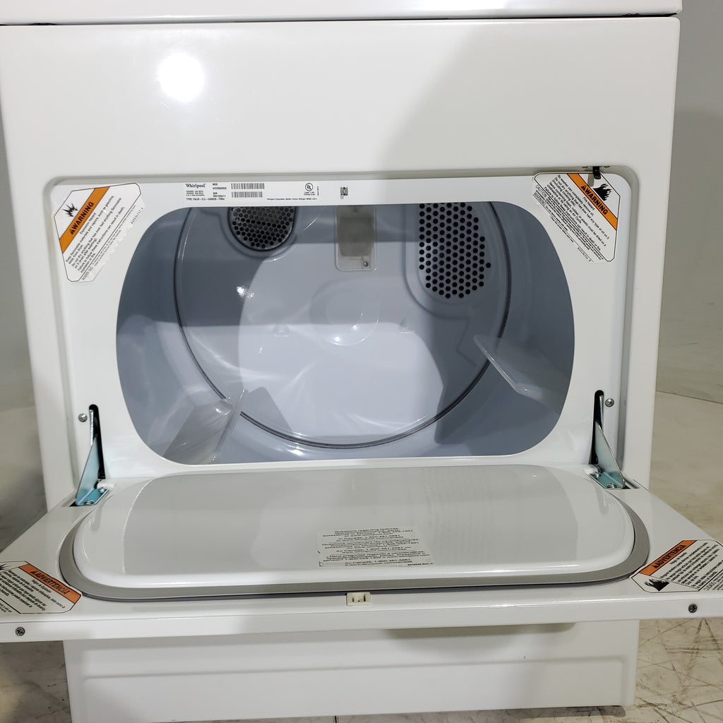 Pictures of Whirlpool White  6.5 Cu. Ft. 8-Cycle Super Capacity Electric Dryer - Certified Refurbished - Neu Appliance Outlet - Discount Appliance Outlet in Austin, Tx