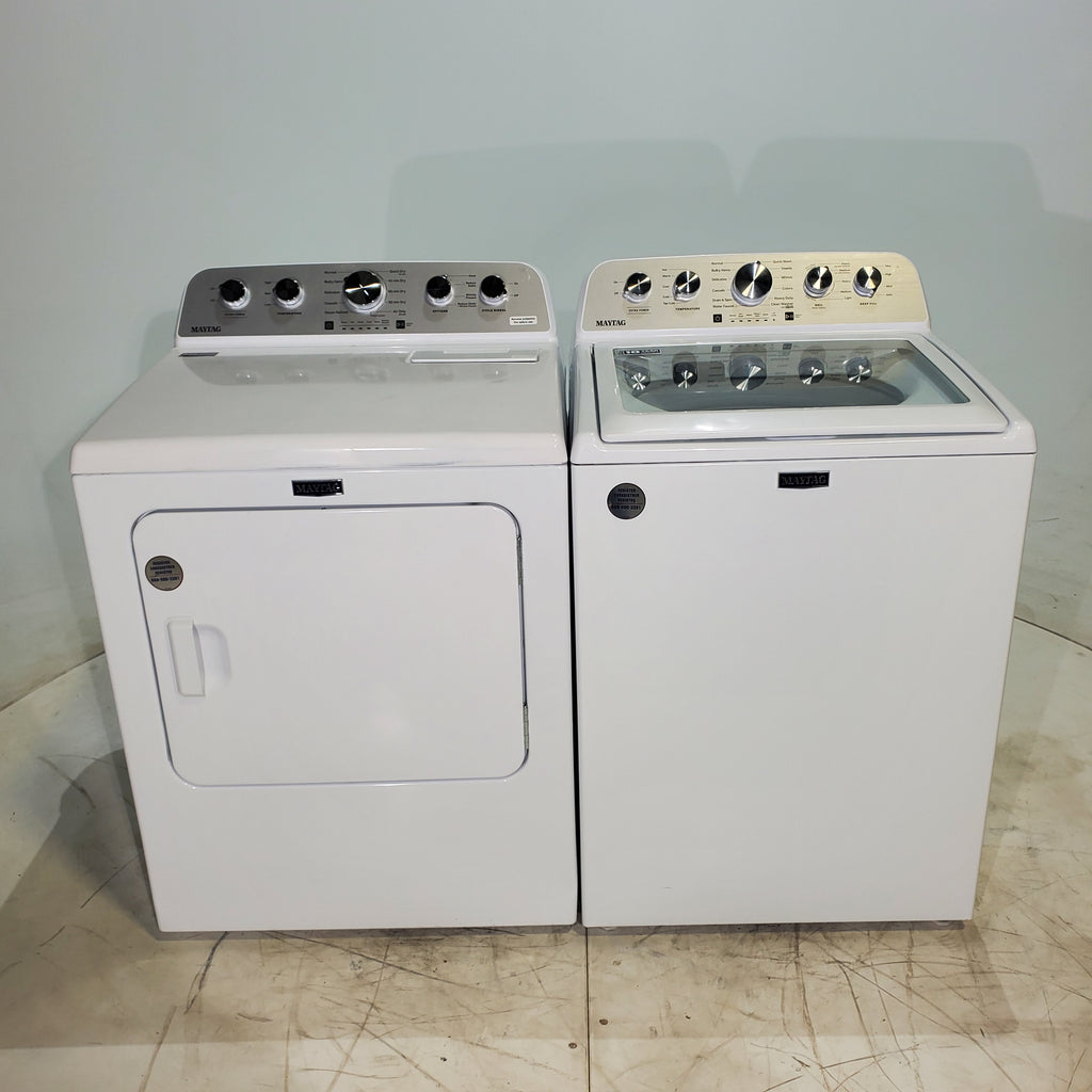 Pictures of Maytag 4.7 cu. ft. Top Load Washer with Power Agitator and 7.0 cu. ft. Electric Dryer with Steam - Scratch & Dent - Minor - Neu Appliance Outlet - Discount Appliance Outlet in Austin, Tx