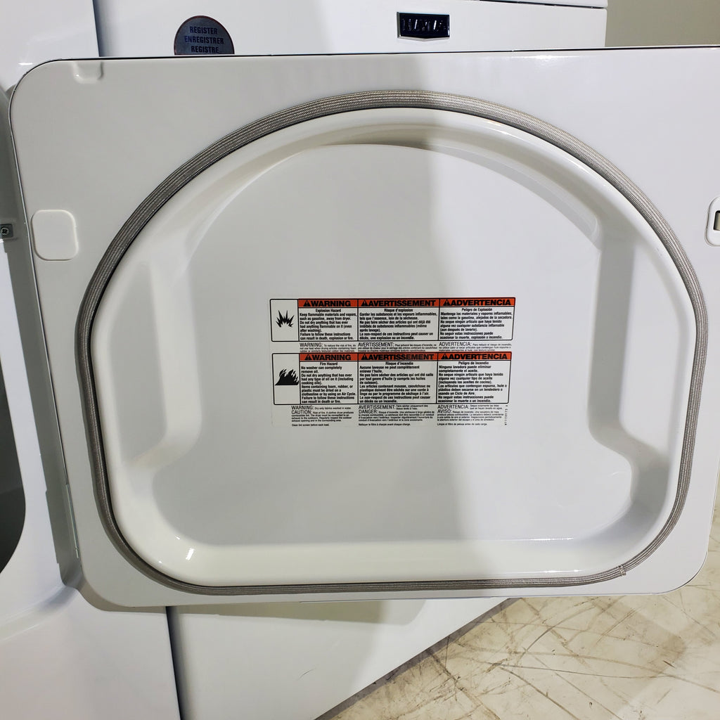 Pictures of Maytag 4.7 cu. ft. Top Load Washer with Power Agitator and 7.0 cu. ft. Electric Dryer with Steam - Scratch & Dent - Minor - Neu Appliance Outlet - Discount Appliance Outlet in Austin, Tx