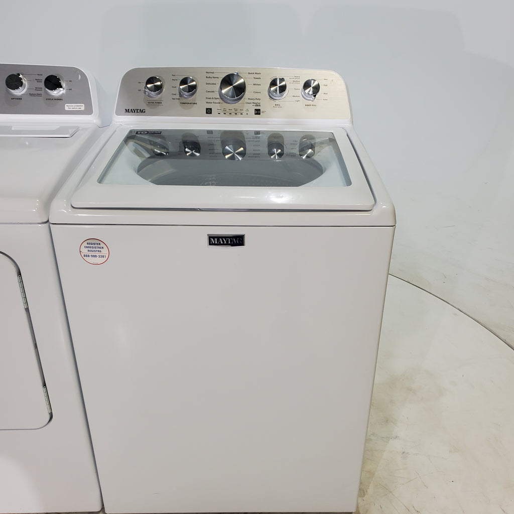 Pictures of Maytag 4.7 cu. ft. Top Load Washer with Power Agitator and 7.0 cu. ft. Electric Dryer with Steam - Scratch & Dent - Minor - Neu Appliance Outlet - Discount Appliance Outlet in Austin, Tx