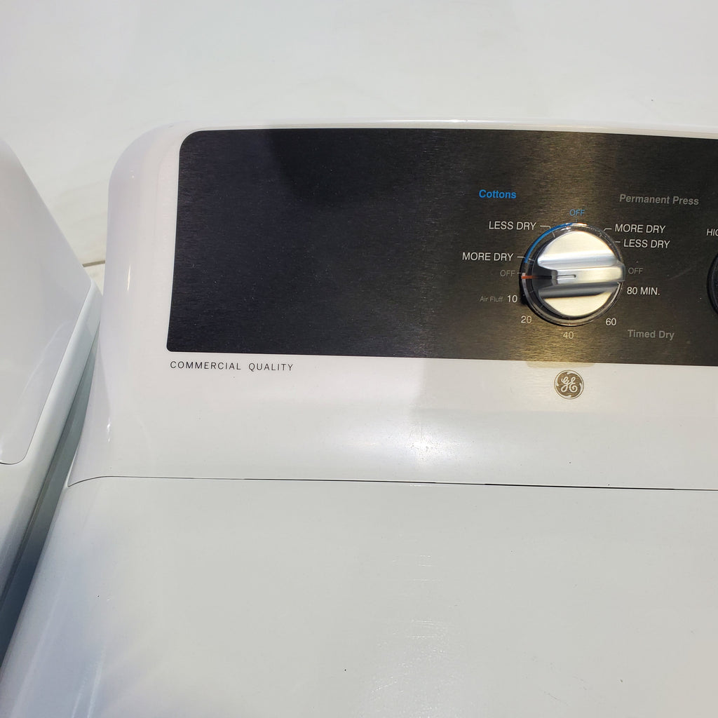 Pictures of GE 4.5 cu. ft. Top Load Washer with Water Level Control and 6.2 cu. ft. Gas Dryer with up to 120 ft. Venting - Scratch & Dent - Minor - Neu Appliance Outlet - Discount Appliance Outlet in Austin, Tx