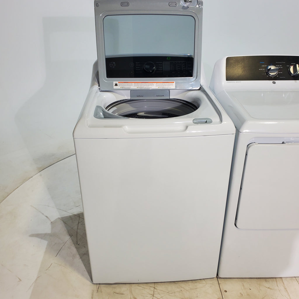 Pictures of GE 4.5 cu. ft. Top Load Washer with Water Level Control and 6.2 cu. ft. Gas Dryer with up to 120 ft. Venting - Scratch & Dent - Minor - Neu Appliance Outlet - Discount Appliance Outlet in Austin, Tx