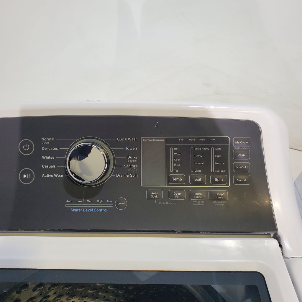 Pictures of GE 4.5 cu. ft. Top Load Washer with Water Level Control and 6.2 cu. ft. Gas Dryer with up to 120 ft. Venting - Scratch & Dent - Minor - Neu Appliance Outlet - Discount Appliance Outlet in Austin, Tx