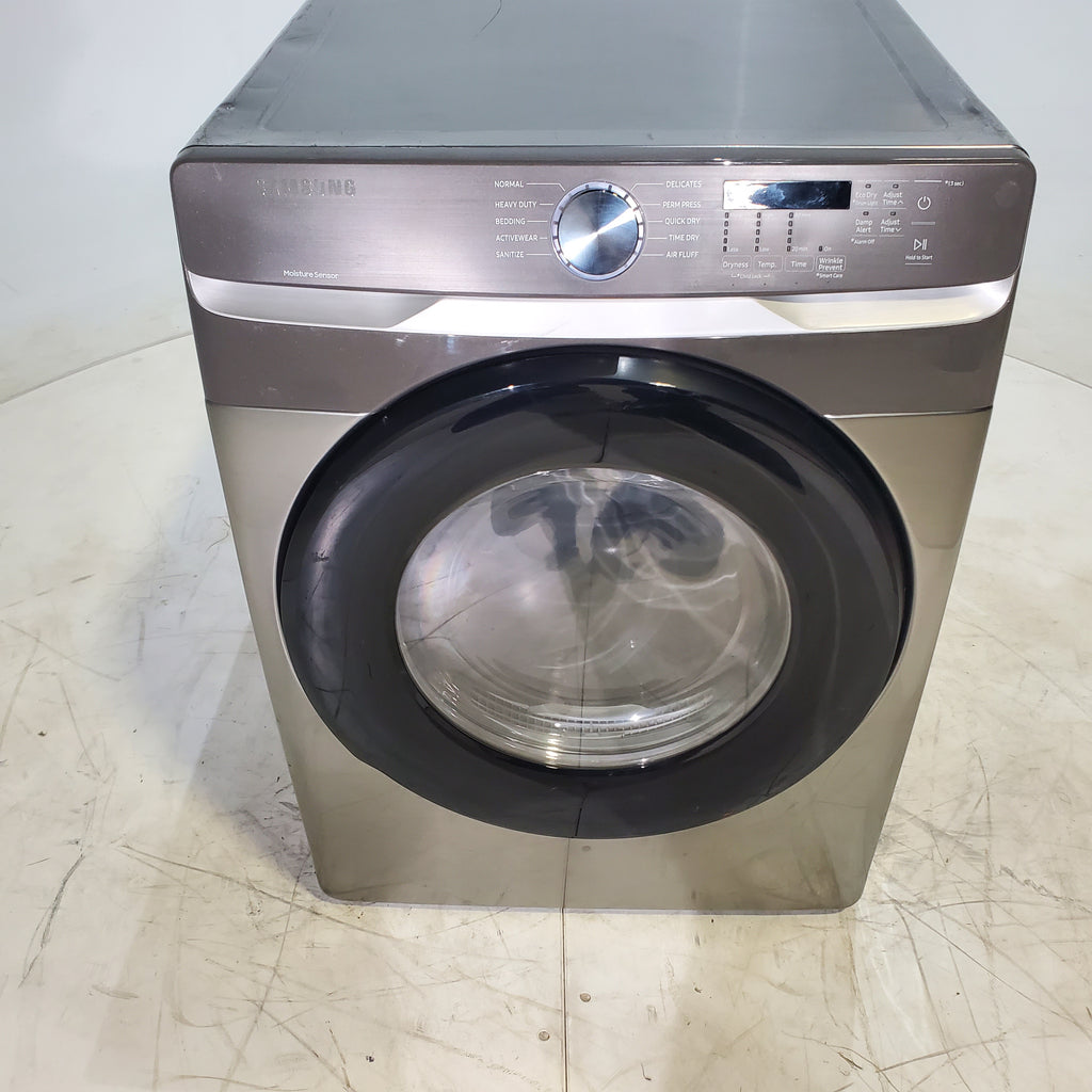 Pictures of Platinum Samsung 7.5 cu. ft. Frontload Electric Dryer with Sensor Dry - Scratch & Dent - Minor - Neu Appliance Outlet - Discount Appliance Outlet in Austin, Tx