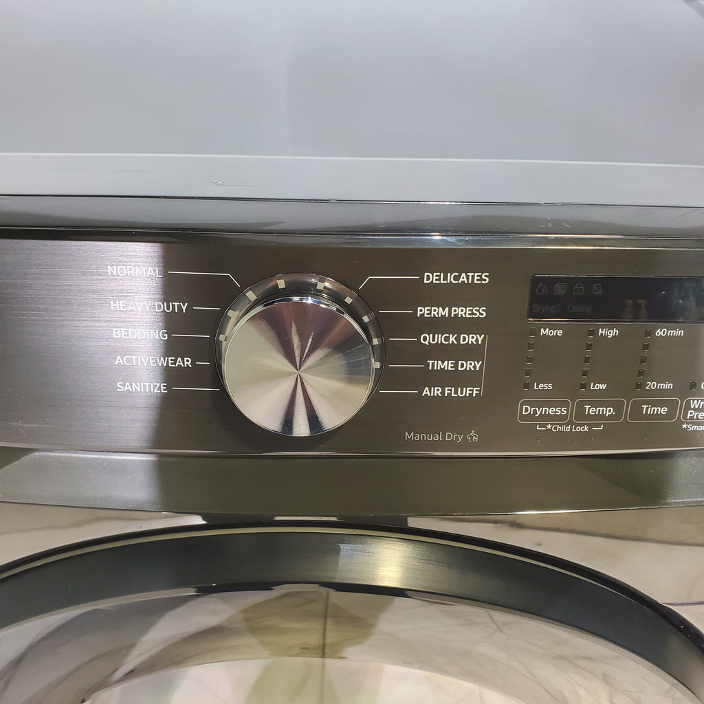 Pictures of Brushed Black Samsung 7.5 cu. ft. Gas Dryer with Sensor Dry - Scratch and Dent - Minor - Neu Appliance Outlet - Discount Appliance Outlet in Austin, Tx