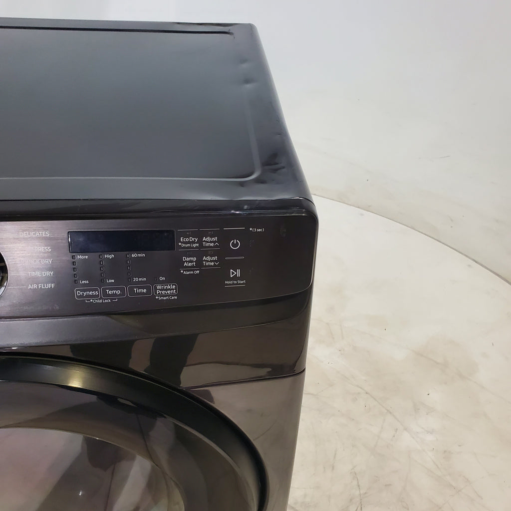 Pictures of Brushed Black Samsung 7.5 cu. ft. Gas Dryer with Sensor Dry - Scratch and Dent - Minor - Neu Appliance Outlet - Discount Appliance Outlet in Austin, Tx