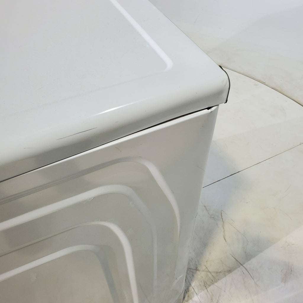 Pictures of White Samsung 7.5 cu. ft. Front Load Electric Dryer with Smart Care - Scratch and Dent - Minor - Neu Appliance Outlet - Discount Appliance Outlet in Austin, Tx