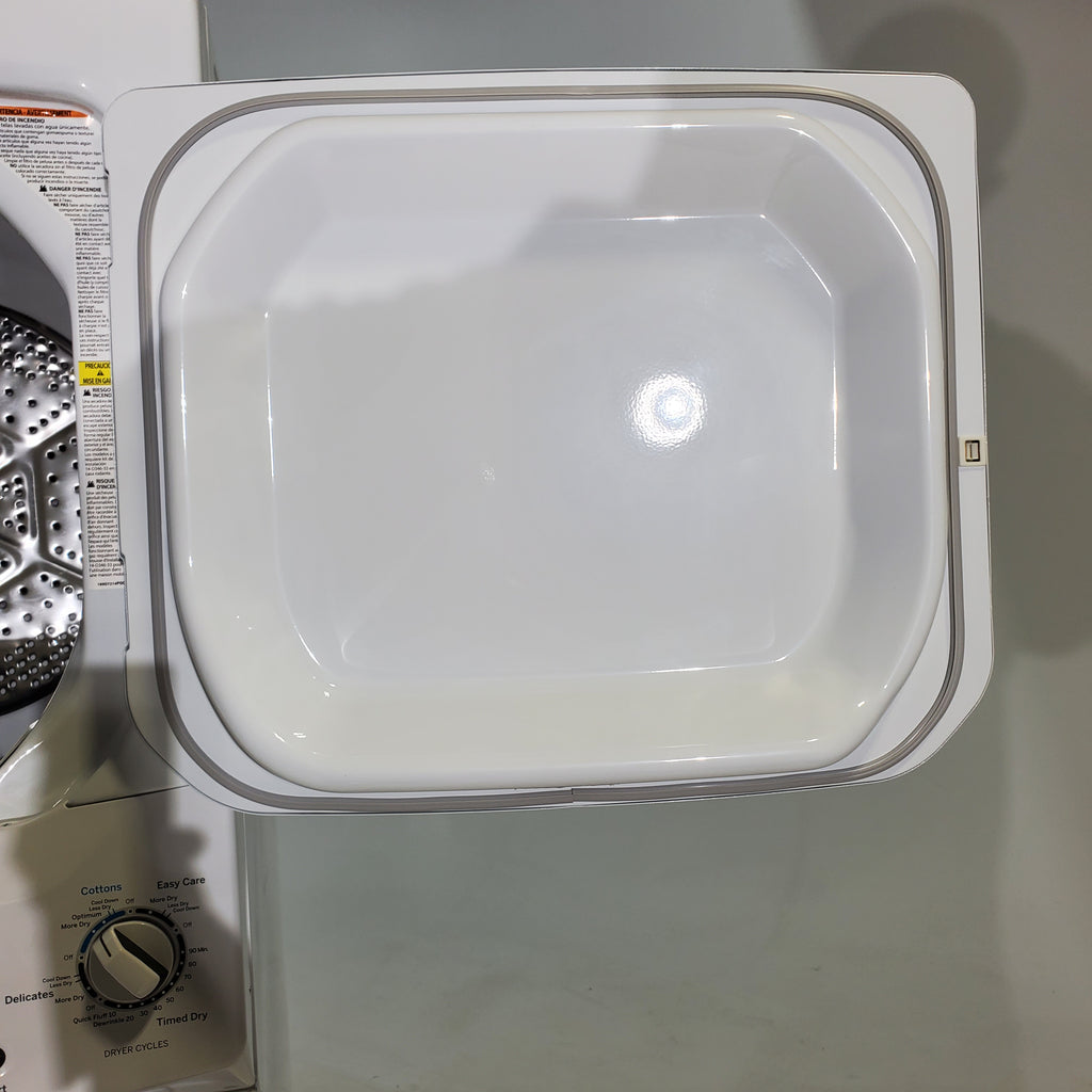 Pictures of GE 3.8 cu. ft. Laundry Center Washer and 5.9 cu. ft. Electric Dryer with Electro-Mechanical Rotary Dial Controls - Scratch & Dent - Minor - Neu Appliance Outlet - Discount Appliance Outlet in Austin, Tx