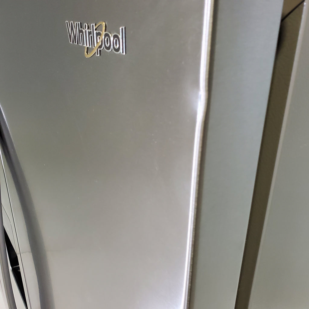 Pictures of 33 in. Wide Fingerprint-Resistant Stainless Steel Whirlpool 21.4 cu. ft. Side by Side Refrigerator with In Door Ice and Water Dispenser - Certified Refurbished - Neu Appliance Outlet - Discount Appliance Outlet in Austin, Tx