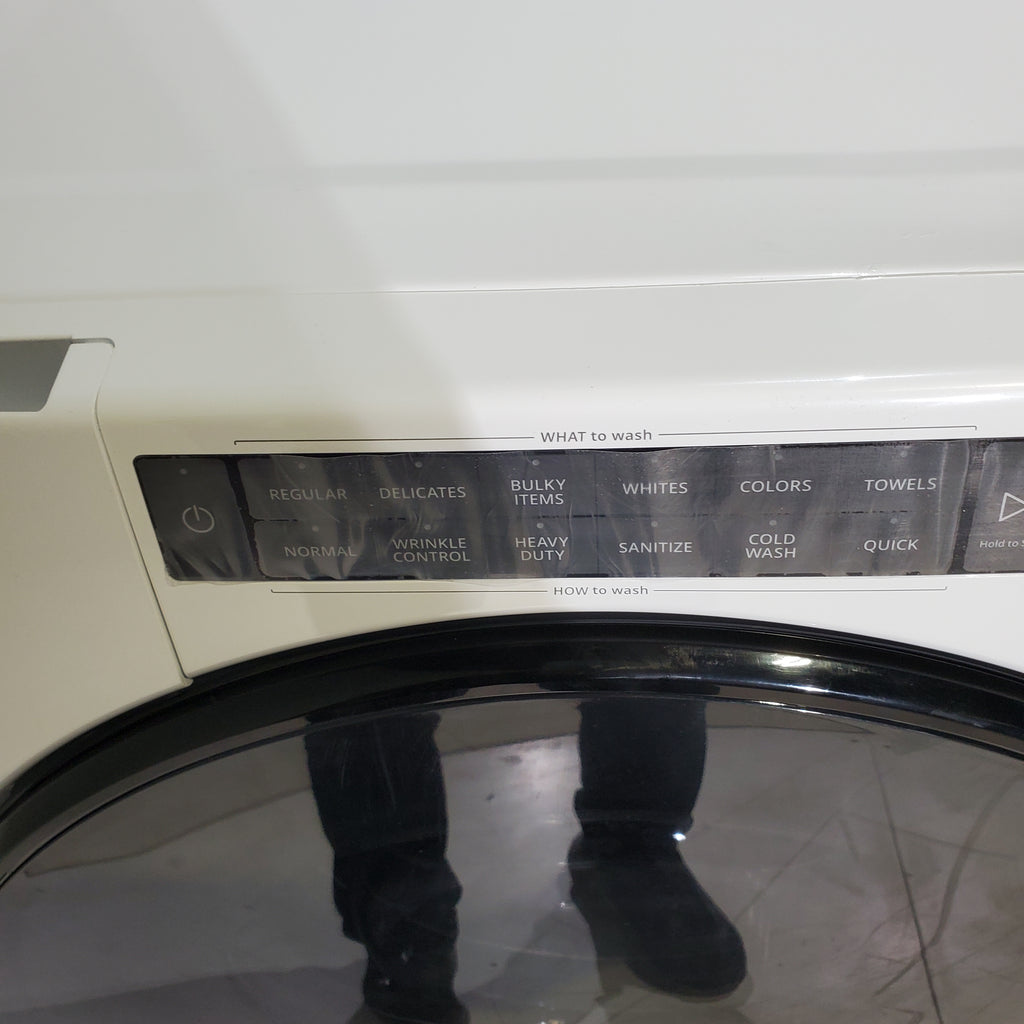 Pictures of Whirlpool ENERGY STAR 4.5 Cu. Ft. Front Load Washer with Quick Wash Cycle and 7.4 Cu. Ft. ENERGY STAR Electric Wrinkle Shield Dryer with Advanced Moisture Sensing - Scratch and Dent - Minor - Neu Appliance Outlet - Discount Appliance Outlet in Austin, Tx
