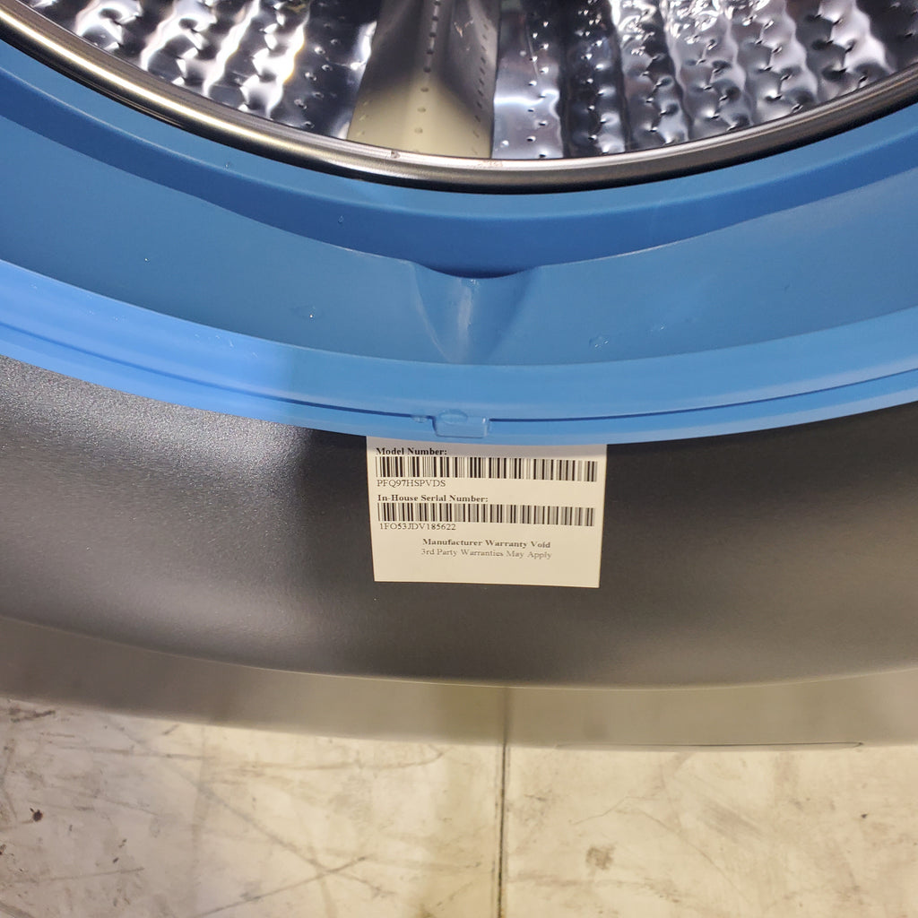 Pictures of Carbon Graphite ENERGY STAR  GE Profile 4.5 cu. ft. Capacity Front Load Combo Washing Machine and Electric Dryer with Ventless Heat Pump Technology - Scratch & Dent - Moderate - Neu Appliance Outlet - Discount Appliance Outlet in Austin, Tx