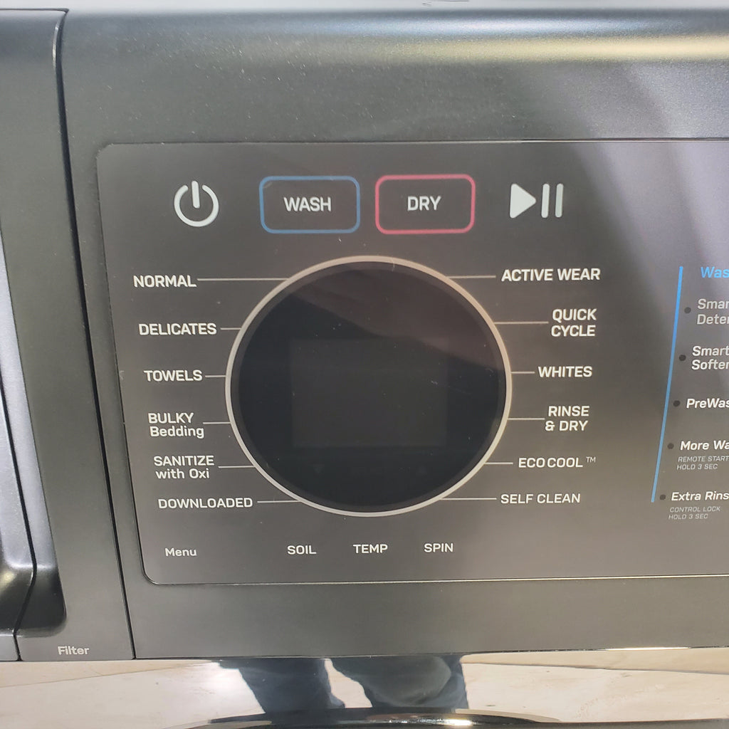 Pictures of Carbon Graphite ENERGY STAR  GE Profile 4.5 cu. ft. Capacity Front Load Combo Washing Machine and Electric Dryer with Ventless Heat Pump Technology - Scratch & Dent - Moderate - Neu Appliance Outlet - Discount Appliance Outlet in Austin, Tx