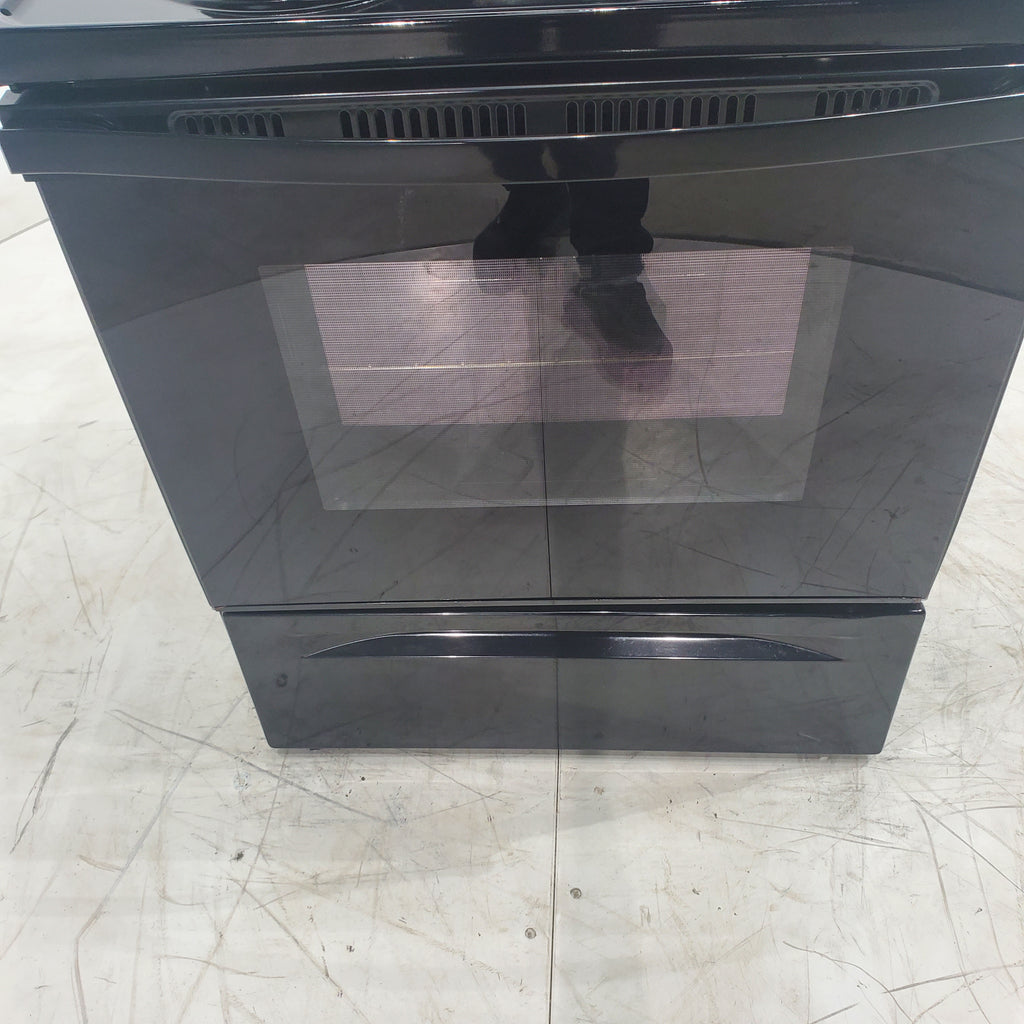 Pictures of Counter Depth Black Whirlpool 4.8 cu. ft. Freestanding 4 Heating Element Electric Range with Digital Display - Certified Refurbished - Neu Appliance Outlet - Discount Appliance Outlet in Austin, Tx