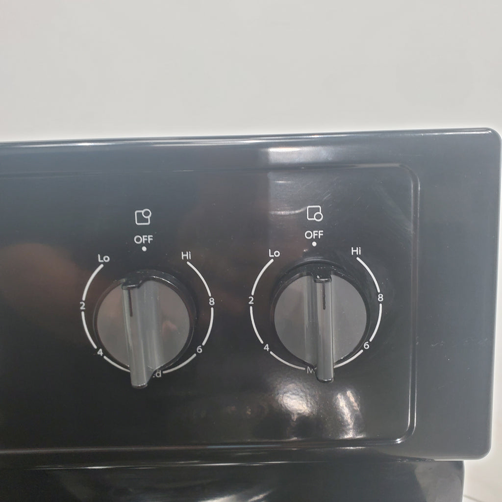 Pictures of Counter Depth Black Whirlpool 4.8 cu. ft. Freestanding 4 Heating Element Electric Range with Digital Display - Certified Refurbished - Neu Appliance Outlet - Discount Appliance Outlet in Austin, Tx