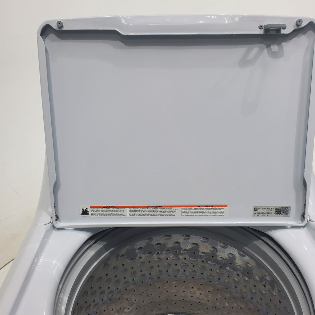 Pictures of ENERGY STAR GE  4.4 cu. ft. Top Load Washing Machine with Infusor Wash System and 7.2 cu. ft. Electric Dryer with HE Sensor Dry - Certified Refurbished - Neu Appliance Outlet - Discount Appliance Outlet in Austin, Tx