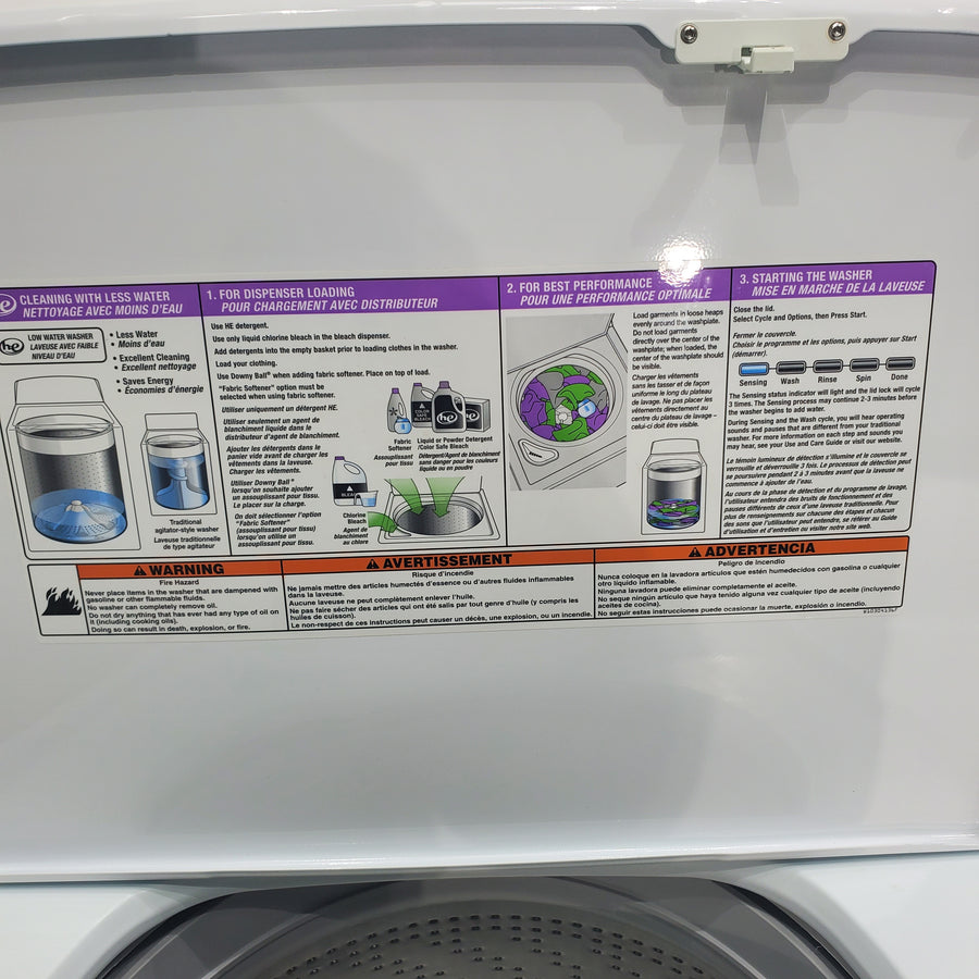 *Manager Special* Maytag ENERGY STAR 3.8 cu ft Top-Load Washing Machine with Self-Clean Feature and 7.0 cu. ft. Electric Dryer with IntelliDry Sensor - Certified Refurbished