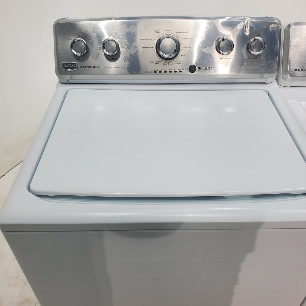 Pictures of *Manager Special* Maytag ENERGY STAR 3.8 cu ft Top-Load Washing Machine with Self-Clean Feature and 7.0 cu. ft. Electric Dryer with IntelliDry Sensor - Certified Refurbished - Neu Appliance Outlet - Discount Appliance Outlet in Austin, Tx