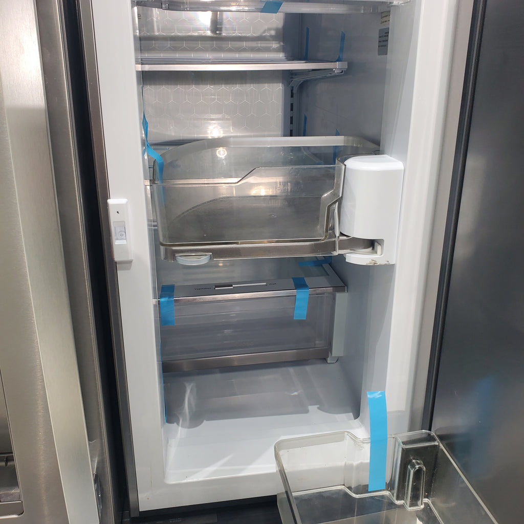 Pictures of 35 5/8" Wide Stainless Steel ENERGY STAR GE Profile 27.9 cu. ft. Smart 4 Door French Door Refrigerator with Door in Door- Scratch & Dent - Minor - Neu Appliance Outlet - Discount Appliance Outlet in Austin, Tx