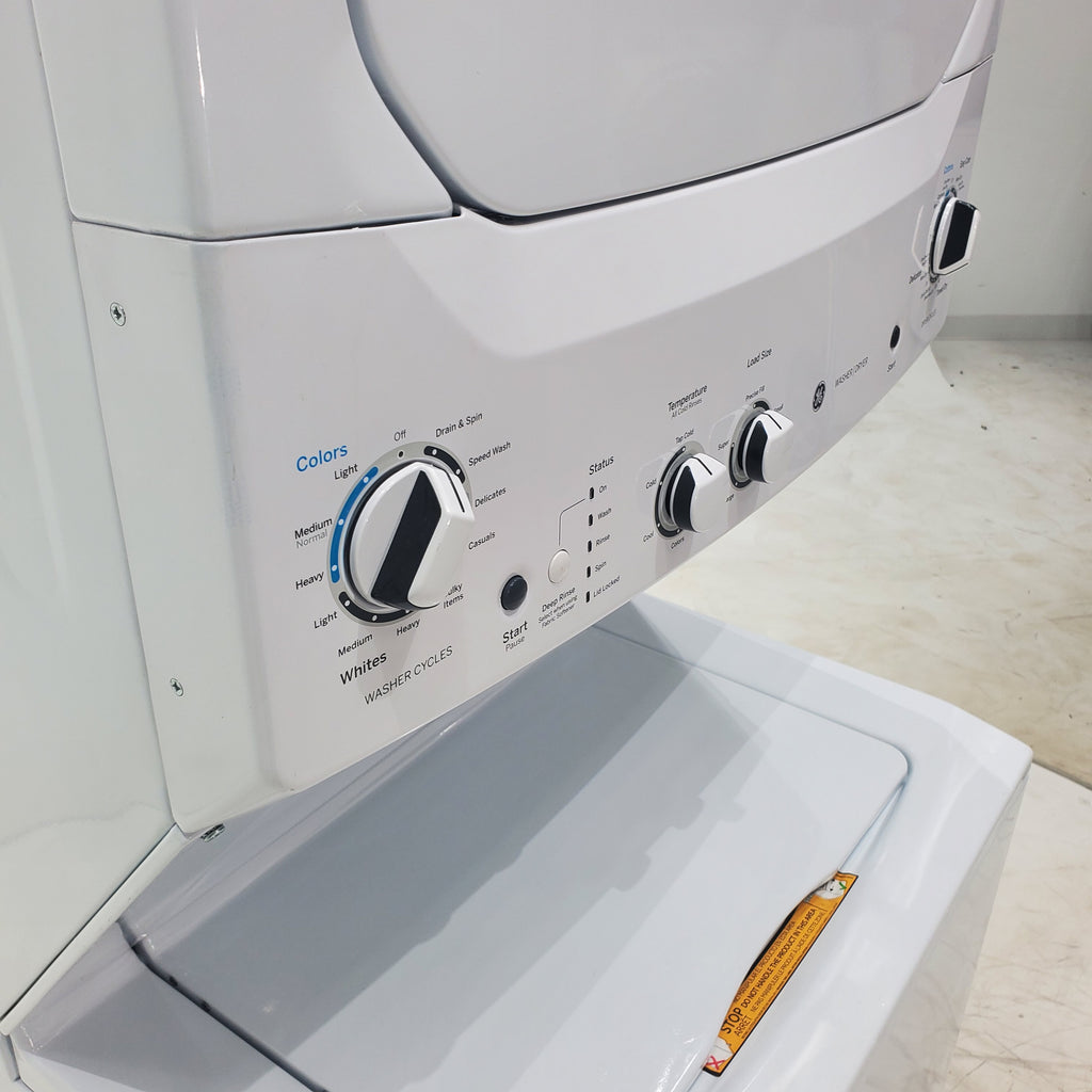 Pictures of GE 3.8 cu. ft. Laundry Center Washer and 5.9 cu. ft. Electric Dryer with Electro-Mechanical Rotary Dial Controls - Certified Refurbished - Neu Appliance Outlet - Discount Appliance Outlet in Austin, Tx