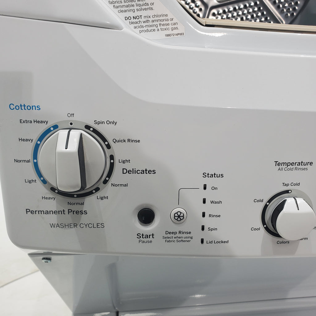 Pictures of GE 3.2 cu. ft. Washer and 5.9 cu. ft. Electric Dryer Laundry Center with Rotary- Electromagnetic Controls - Certified Refurbished - Neu Appliance Outlet - Discount Appliance Outlet in Austin, Tx