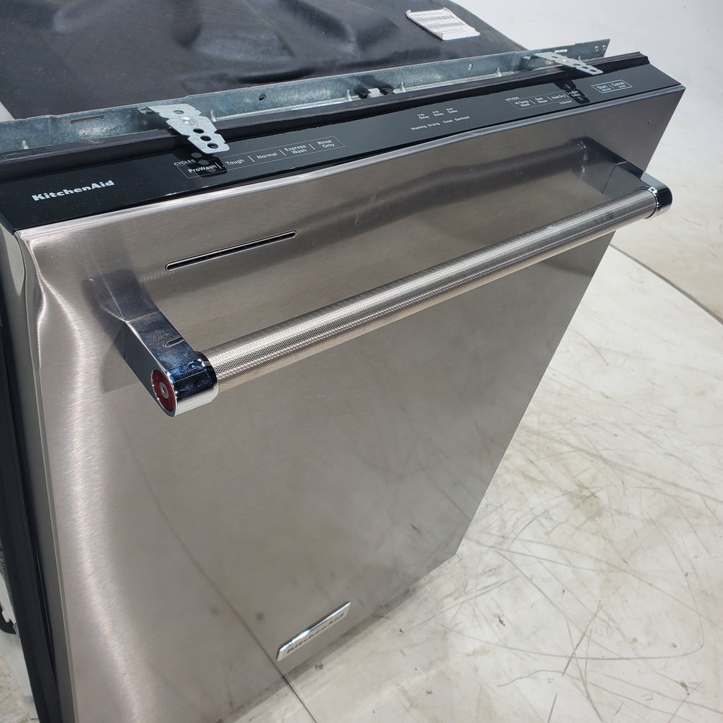 Pictures of Kitchenaid 39 DBA Dishwasher In PrintShield™ Finish With Third Level Utensil Rack - Scratch and Dent - Minor - Neu Appliance Outlet - Discount Appliance Outlet in Austin, Tx